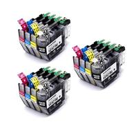 Cartuchos Tinta LC421XL 4 Unidades, Compatible con Brother, DCP-J1050DW | MFC-J1010DW, DCP-J1140DW, LC421XL LC421, 500 páginas(LC421XL--3set)