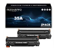 Cartuchos Tóner 35A para HP P1005 P1006 Impresoras | CB435A Cartucho Tóner Repuesto | Alto Rendimiento | 2000 Páginas,Black-2 Pack