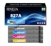 Cartuchos Tóner 827A para HP M880z Impresora, Reemplazo Cartucho Tóner CF300A CF301A CF303A CF302A,4 Colors-1 Pack