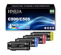 Cartuchos Tóner Compatibles para Xerox VersaLink C500 C500N C500DN C505 C505N C505DN Impresoras, Reemplazo Cartucho Tóner 106R03876 106R03873 106R03874 106R03875,4 Colors-1 Pack