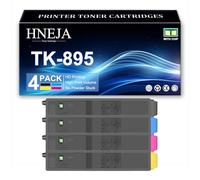 Cartuchos Tóner TK-895 para Kyocera FS-C8020MFP FS-C8025MFP FS-C8525MFP FS-C8520MFP Impresoras, Reemplazo Cartucho Tóner Alto Rendimiento TK-895K TK-895C TK-895M TK-895Y,4 Colors-1 Pack