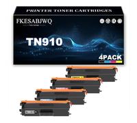 Cartuchos Tóner TN910 para Brother MFC-L8610CDW MFC-L8690CDW MFC-L8900CDW HL-L8260CDW DCP-L8410CDW Impresoras, TN910BK TN910C TN910M TN910Y Cartuchos Tóner Repuesto,4 Colors-1 Pack