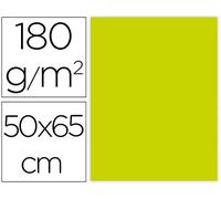 Cartulina 50X65 cm 180G/M2 Verde Pistacho Pack de 25 hojas