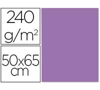 Cartulina 50X65 cm 240G/M2 Morado Pack de 25 hojas