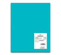 Cartulina CANSON Iris Vivaldi 50 x 65 cm. 185 g. Color Azul Turquesa