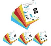 Cartulina de Colores, Cartulina A4 Colores Surtidos Intenso, Folios de Colores 180gr Manualidades, Imprimir tus Documentos y Diseños Creativos, Folios de Colores A4 · m-office (x10, Surtido Intenso)