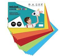 Cartulina de Colores, Cartulina A4 Colores Surtidos Intenso, Folios de Colores 180gr para Manualidades, Imprimir Documentos y Diseños Creativos, Folios de Colores A4 · m-office (x250 Surtido Intenso)