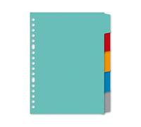 Cartulina en blanco Kangaro Register A5 180 grs 17r. 5 piezas surtidas P505M, 21,5 x 18 x 0,1