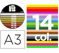 Cartulina guarro a-3 29,7x42 cms contenido ""b"" colores surtidos 185 grs