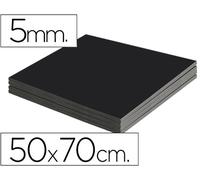Carton pluma liderpapel negro doble cara 50x70 cm espesor 5 mm - LU15