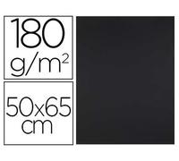 Cartón 50X65 cm 180G/M2 Negro Pack de 25 hojas