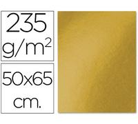 Cartulina liderpapel 50x65 cm 235g/m2 metalizada oro