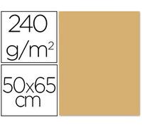 Cartulina liderpapel 50x65 cm 240g/m2 avellana paquete de 25 unidades - CX78