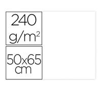 Cartulina liderpapel 50x65 cm 240g/m2 blanco paquete de 25 unidades - CX82