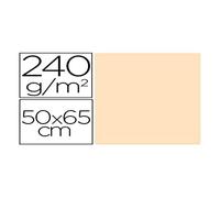 Cartulina liderpapel 50x65 cm 240g/m2 crema paquete de 25 unidades - CX84