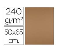 Cartulina liderpapel 50x65 cm 240g/m2 marron escolar paquete de 25 unidades
