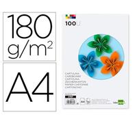 Cartulina liderpapel a4 180g/m2 25 colores surtidos paquete de 100 hojas