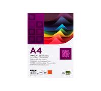 Cartulina liderpapel a4 180g/m2 naranja fuerte paquete de 100 hojas
