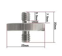 Caruba adaptador de rosca 1/4 con rosca exterior