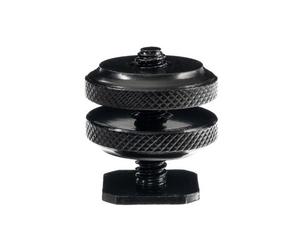 Caruba Adaptador universal de zapata 1/4" rosca exterior (con espaciador) negro
