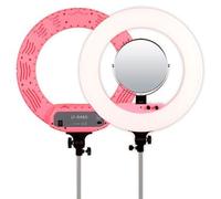 Caruba Anillo de luz Vlogger 18 pulgadas LED conjunto Economía con bolsa rosa