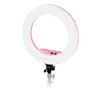 Caruba Anillo de luz Vlogger 18 pulgadas LED set PRO con bolsa rosa