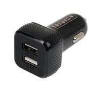 Caruba Cargador USB dúo para coche negro
