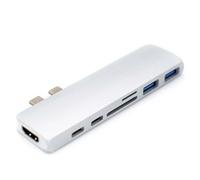 Caruba Concentrador Duo USB C gris