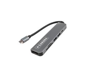 Caruba concentrador USB-C 6 en 1