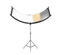 Caruba Curved Face Reflector Pro - 180 cm x 65 cm para Retratos Pantalla Reflectante en Forma de U - Gran Reflector
