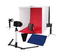 Caruba Estudio fotogrÃ¡fico portÃ¡til con lÃ¡mparas LED independientes 50x50x50cm