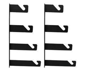 Caruba Ganchos de montaje de fondo Montaje en pared 4 x sistema de rodillos de fondo