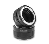 Caruba Juego de anillos intermedios cromados (tipo II) Nikon F