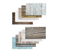 Caruba Pack de 10 fondos (capas planas de 5x2) Madera