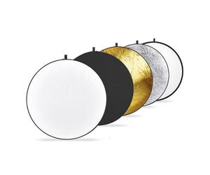 Caruba Pantalla Reflectante 5-en-1 Dorado, Plateado, Negro, Blanco y Transparente de 80 cm