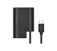 Caruba PD-DCC12 Panasonic DMW-BLF19 Batería ficticia, cable en espiral USB tipo C