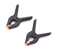 Caruba Pinza de fondo Negro/Naranja Grande (2 piezas)