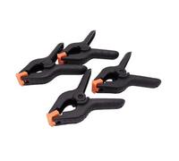 Caruba Pinza de fondo Negro/Naranja Grande (4 piezas)