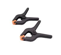 Caruba Pinza de fondo Negro/Naranja Pequeño (2 piezas)