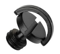 Caruba tornillo de rosca 3/8 con anilla en D negro