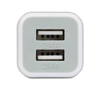 Caruba USB Doppio caricatore da auto bianco