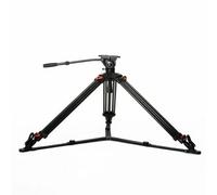 Caruba Videostar 188 Pro - Trípode de vídeo Robusto, Estable y versátil para un posicionamiento preciso de la cámara - Tornillo de liberación rápida de 1/4" - Carga máxima de 15 kg