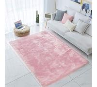 Carvapet Shaggy - Alfombra de piel de oveja sintética suave para dormitorio, sala de estar