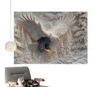 Carved Eagle Puzzle 1000 Pieces | Animal Challenging Jigsaw | Bald Eagle Puzzle Game - for Nature & Wildlife Lovers Family Bonding Social Activity Home Decor