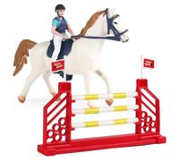 CARxlythic Estatuilla Modelo de Adornos de Caballo Y Jinete, Figuritas de Animales de Caballo Decoración de Fiesta de Caballos, Regalos para Niños y Niñas