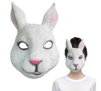 CARxlythic MáScaras de Conejo Animal, Realista MáScara Animal Conejo, DecoracióN Facial de Carnaval y Fiesta Disfraz, Fiesta TemáTica, Disfraz, Teatro, Disfraz, Accesorio