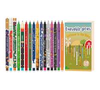 CARxlythic Set of erasable gel pens - Bolígrafo de gel borrable, ball on the end to remove temperature sensitive, tip diameter 0.7 mm (Navidad 16 Bolígrafos borrables)