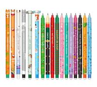 CARxlythic Set of erasable gel pens - Bolígrafo de gel borrable, ball on the end to remove temperature sensitive, tip diameter 0.7 mm (Navidad 18 Bolígrafos borrables)