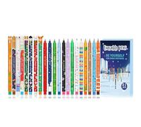 CARxlythic Set of erasable gel pens - Bolígrafo de gel borrable, ball on the end to remove temperature sensitive, tip diameter 0.7 mm (Navidad 21 bolígrafos borrables-A)
