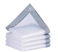 Lona de Protección Impermeable 1x1m, Transparente Con Ojales, Protección Solar, Exterior, de Polietileno Para Muebles de Jardín